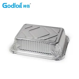 Rectanglar Aluminum Foil Container Wrinkle Wall Container thumbnail-4