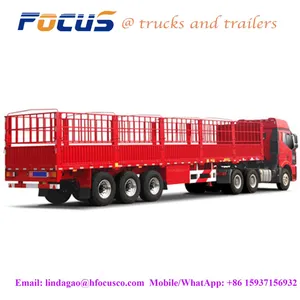 China Capacity Fence Cargo Trailer,CHINA WHOLESALE TRAILER SUPPLIERS - FENCE TRUCK SEMI TRAILLER thumbnail-1