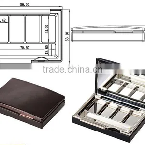 New Arrival Plastic Compress Powder Box With Mirror thumbnail-1