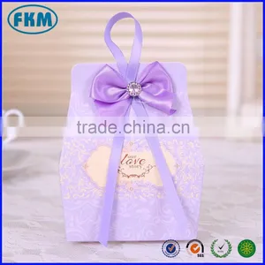 Wedding Favors Gifts Candy Box Chocolate Box W Bow Gifts Bag Supply thumbnail-3
