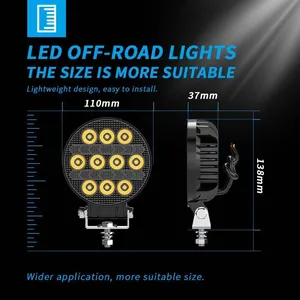 New Motorcycle LED Spotlight Four-Bead Lens 6000K Electric Vehicle Light Integrated Far Angel Eye Flashing External Modified thumbnail-3