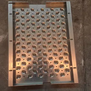 Anti-slip Perforated Mesh Pattern Plate, With Alligator Mouth Holes, Suitable for Pedestrian Walkways, Cutting and Bending Services Available thumbnail-5