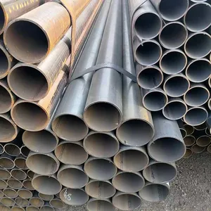 Precision Carbon ERW Welded Round Pipe, Black Carbon Steel Tube for Mechanical Parts & Equipment Frames thumbnail-1