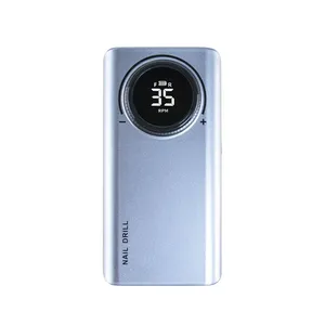 UV-201 35000RPM Ergonomic Rechargeable Nail Drill With Power Bank & Digital Display thumbnail-5