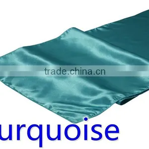 Hot Selling Ployester Satin Table Runner for Wedding Decoration, Royal Blue Color thumbnail-4