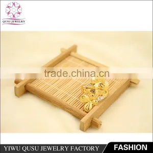 2015 Yiwu New Products Gold Plated Ring With Two Engrave Pattern Butterfly Shape thumbnail-3