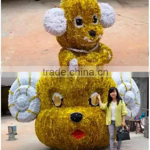 3D Motif Light Decoration Sheep Motif With PVC Grass and LED Light thumbnail-1