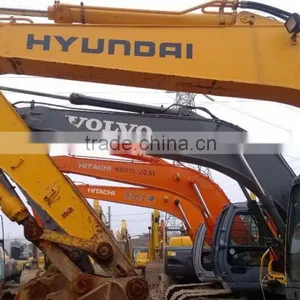 New Arrival Used Excavator Hyundai DH215 Oringinal Japan for Cheap Sale in Shanghai thumbnail-1