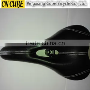 Black Comfortable Leather MTB Bike Seat Cool Bicycle Saddle thumbnail-1
