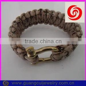 Fashion Stainless Steel Gold Clasp 550 Glow-in-the-dark Paracord Bracelet thumbnail-1