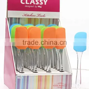COLORFUL FIT FDA STANDARD SILICONE & PS SPATULA WITH DISPLAY BOX thumbnail-2