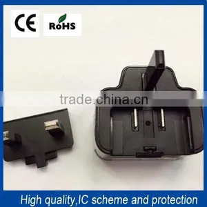 CE & RoHs Certification Removeable UK Wall Charger 2A USB Charger for Samsung Tablet thumbnail-1