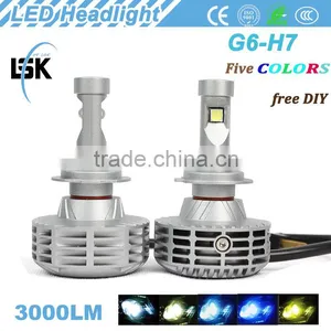 Super Powerful Perfect Heat Dissipation 12v-24v Fanless Design h7 Car Led Headlight With High Brightness Light thumbnail-1