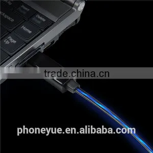 Moving Display Visible Flow Led Light Usb Charging Sync Cable for Iphone thumbnail-2