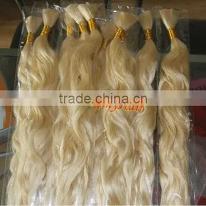 Unprocessed Grey Virgin Hair Bleached in Blonde Color/natural Wavy High Quality Quality Choice thumbnail-1