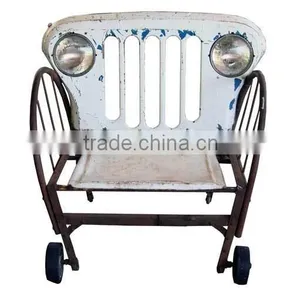 Vintage Industrial Bar Jeep Sofa Chair thumbnail-1
