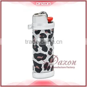 Metal Leather Leopard-Lighter Case For BIC Custom thumbnail-3