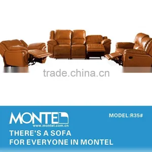 Kuka Lazy Boy Leather Recliner Sofa thumbnail-5