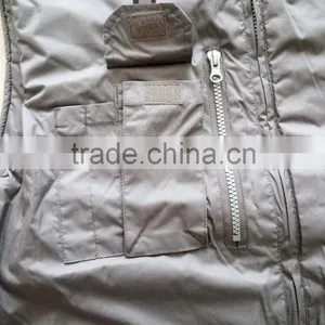 100% Polyester Work Vest Uniform Fleece Lining With Pockets for Men Wholesale thumbnail-4