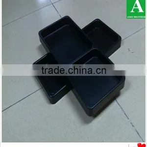 Custom Black ps Thick Compartments Hotel Tray thumbnail-6
