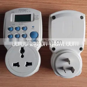 TH-160 Changable Sokcet Timer Switch Socket Timer LCD Digital Programmable Socket Timer Plug Socket Timer thumbnail-1