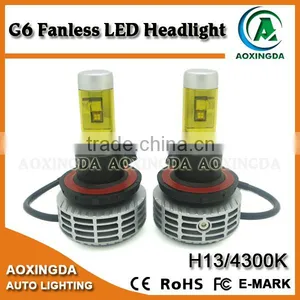 G6 Fanless All in One LED Headlight H13 Hi/Lo 6000LM thumbnail-4