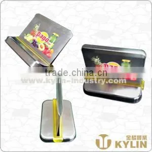 Restaurant Stainless Steel Menu Holder thumbnail-1