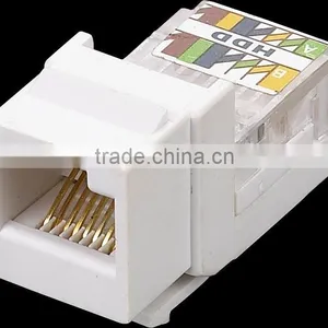 RJ45 Cat5e Cat6 Utp Female Keystone Jack Commscope Cat6 Keystone Jack thumbnail-1