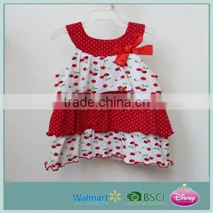Summer Infant Baby Girl Top Dress 100% Cotton Baby Girl Dress thumbnail-1