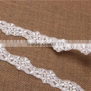 Good Qualit Grace Five Pedals Flower Leaf Pattern Overlap Weav Hand Made Weave Shape Embroidery Chemical Lace for Accessory thumbnail-4