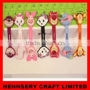 Customized Shape and Logo Soft Pvc Rubber Earphone Wire Holder thumbnail-1