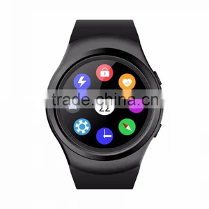 Newest Heath Monitor Smart Watch Round Full Circular Reminder Pedometer Sleep thumbnail-1