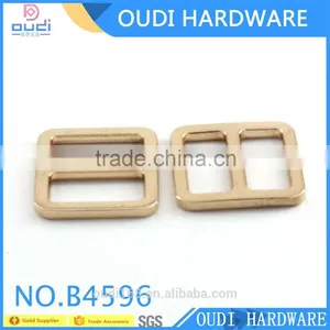 Eco Friendly Light Gold Release Buckle for Backpack Strap Adjuster thumbnail-1