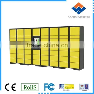 LCD Display Parcel Delivery Lockers , 3G / 4G / GPRS Remote Control Home Parcel Locker System thumbnail-1