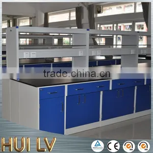 Chemistry Laboratory Steel Frame High Quality Central Bench thumbnail-1