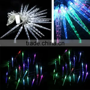 Bright Color Changing RGB 20LED 220V 4M LED String Light Waterproof EU Plug Icicle Pendant String for Christmas Party Decoration thumbnail-6