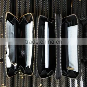 Carbon Fiber Hand Bag/ Wallet, Real Carbon Fiber Black Wallet, 100% All Carbon Fiber Money Wallet thumbnail-2
