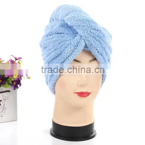 Coral Fleece Towel Shower Cap,2015 Elastic Model Shower Cap Wholesale thumbnail-2