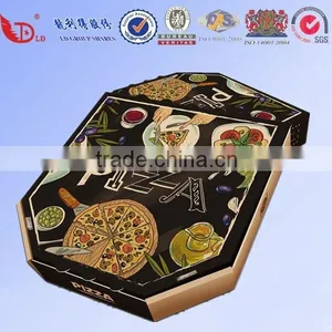 Cheaper Hand-Made Recycle E- Flute Paper Corrugated Pizza Boxes Manufacturer, Carton Pizza Delivery Box for Supplier's Choice thumbnail-3
