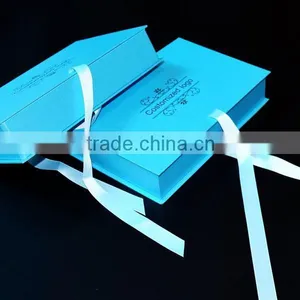 2016 Luxury Customized Blue Cosmetic Gift Box Packaging thumbnail-3