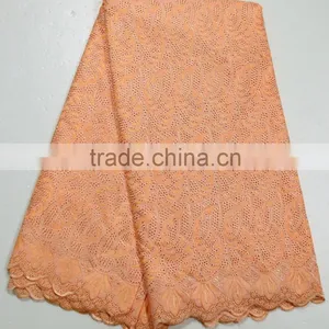 Best Quality Swiss Lace Big Heavy African Voile Lace for Family Party Dress thumbnail-1
