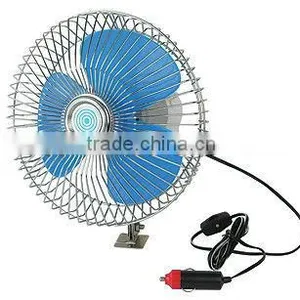10 Inch 60 Grills Half Guard 12v / 24v Oscillating Car Fan thumbnail-1