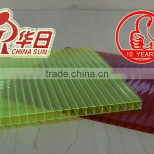 Mainly Produced by PC/PET/PMMA/PP. English is Sunlight, Called Hollow Board, PC Polycarbonate Panel With Polycarbonate as Raw ma thumbnail-1