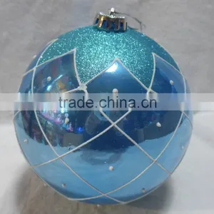 20CM Good Quality Plastic Ball With Hand Painting Big Plastic Bauble thumbnail-2