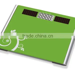 Hot Sale Personal Scale With Solar Power With Glass Platform thumbnail-1