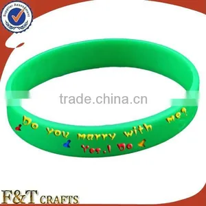 Colorful Round Cheap Custom Silicon Rubber Band Bracelet With Printing Logo Quality Choice thumbnail-1