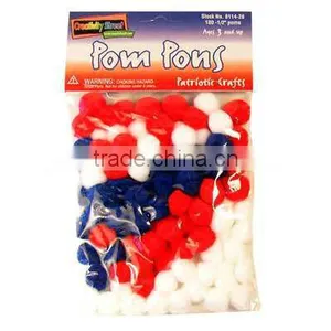 Assorted Color Acrylic Pompom Craft thumbnail-1