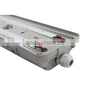 Tri-proof IP65 LED Tube 4 Foot Vapor / Dust Proof Light Fixtures for Industrial Use thumbnail-6