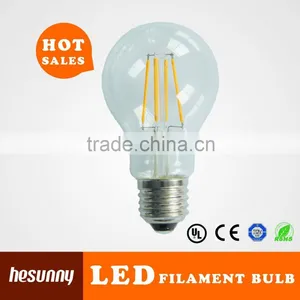 Hot Sell 85-265V 4W/6W/8W 800lm A19 Led Filament Bulb UL Listed thumbnail-1