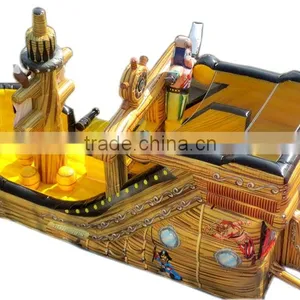 Commercial Outdoor Inflatable Pirate Ship Slide Small for Kids thumbnail-1